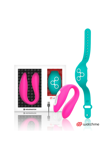 Vibratore per coppia fucsia con tecnologia Watchme