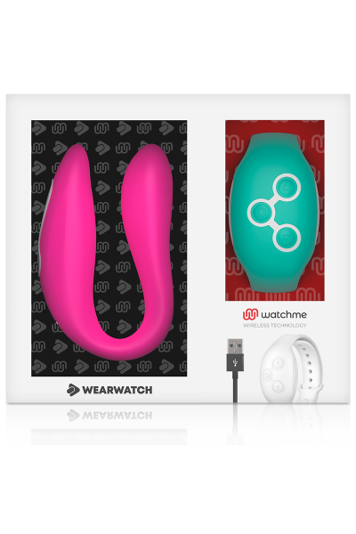 Vibratore per coppia fucsia con tecnologia Watchme