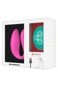 Vibratore per coppia fucsia con tecnologia Watchme