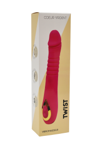 Vibratore con movimento su e giù Twist rosa