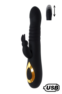 Vibratore rabbit Twist 2 nero