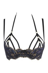 Reggiseno in pizzo nero V-10361