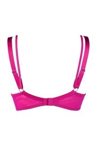 Reggiseno con ricami fucsia V-10251