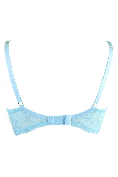 Reggiseno in pizzo azzurro V-10131