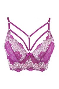 Reggiseno in pizzo fucsia V-9741