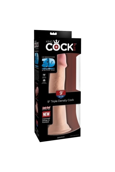 KINGCOCK DILDO TRIPLE DENSIDAD 23 CM