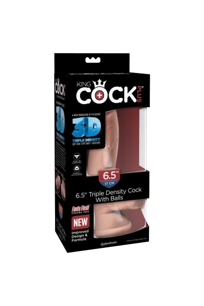 Dildo realistico Triple Density con testicoli 17 cm