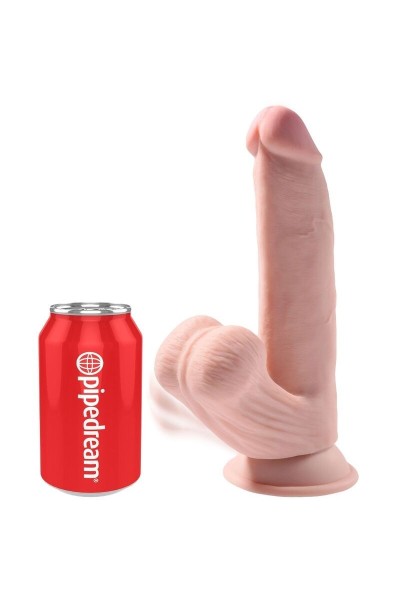 Dildo realistico Triple Density con testicoli oscillanti 24,5 cm