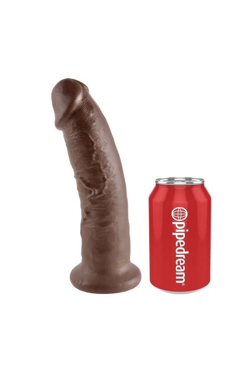 Dildo realistico 22,9 cm marrone