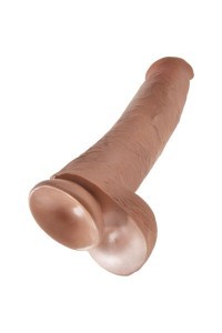 Dildo realistico con testicoli 34,2 caramel