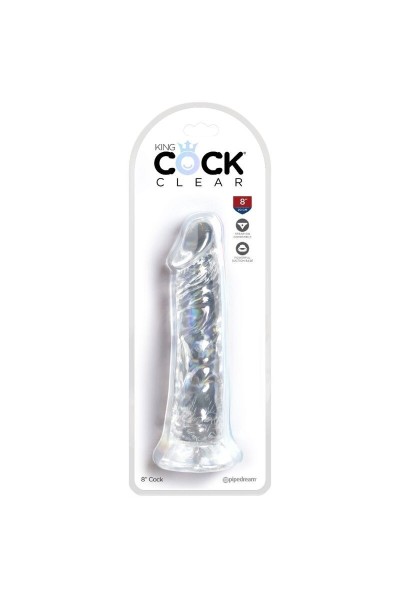 Dildo realistico trasparente 19,7 cm