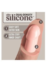 Dildo realistico Elite 17,8 cm natural