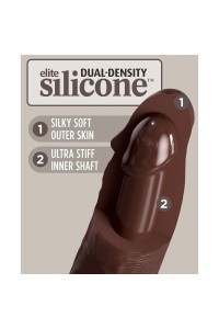 Dildo realistico Elite 28 cm marrone