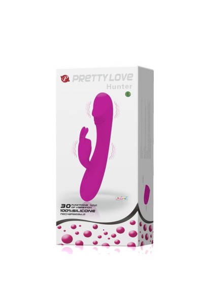 PRETTY LOVE SMART - VIBRADOR CON RABBIT 30 MODOS HUNTER