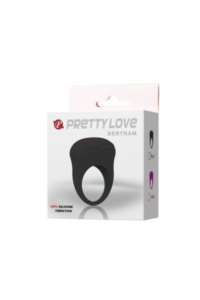 PRETTY LOVE BERTRAM ANILLO VIBRADOR NEGRO