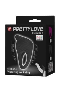 ANILLO VIBRADOR THIMBLE PRETTY LOVE - NEGRO